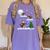 Xmas Lighting Tree Santa Riding Boston Terrier Christmas Women's Comfort Colors T-Shirt Violet