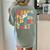 Alphabet Hi Back To School ABC Pre K Kindergarten Teacher Women's Comfort Colors T-Shirt Back Print Bay
