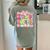 Back To School Kindergarten Preppy Teacher Girl Women's Comfort Colors T-Shirt Back Print Bay