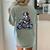 Biker Boston Terrier Dog Riding Motorbike Women's Comfort Colors T-Shirt Back Print Bay