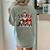Boston Terrier Christmas Dogs Santa Reindeer Elf Women's Comfort Colors T-Shirt Back Print Bay