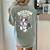 Boston Terrier Girl Cute Cartoon For Dog Owners Pet Terrier Women's Comfort Colors T-Shirt Back Print Bay