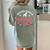 Boston Terrier Grandma Nana Dog Lover Christmas Women's Comfort Colors T-Shirt Back Print Bay