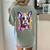 Boston Terrier Lover Pop Art Color Boston Terrier Dog For Men Women Girls Kids Women's Comfort Colors T-Shirt Back Print Bay