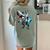 Boston Terrier Riding T-Rex Dinosaur Dog Lover Women's Comfort Colors T-Shirt Back Print Bay