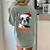 Boston Terrier Santa Claus Hat Merry Christmas Dog X-Mas Women's Comfort Colors T-Shirt Back Print Bay