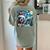 Boston Terrier Santa Starry Night Van Gogh Christmas Dog Men Women Kids Women's Comfort Colors T-Shirt Back Print Bay