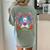 Boston Terrier Sugar Skull Dog Day Of The Dead Women's Comfort Colors T-Shirt Back Print Bay