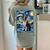 Boston Terrier Van Gogh Starry Night Women's Comfort Colors T-Shirt Back Print Bay