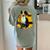 Boston Terrier s Mid-Century Modern Art s Street Grunge Women's Comfort Colors T-Shirt Back Print Bay