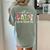 All Is Calm Said No Teacher Ever Teacher Christmas Women's Comfort Colors T-Shirt Back Print Bay