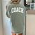 Coach Trainer Instructor Teacher Women's Comfort Colors T-Shirt Back Print Bay Coach Trainer Instructor Teacher Women's Comfort Colors T-Shirt Back Print Bay