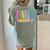 Colorful PARA Teacher Paraprofessional Cute Pencil Women's Comfort Colors T-Shirt Back Print Bay
