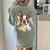 Floral Boston Terrier Women's Comfort Colors T-Shirt Back Print Bay