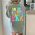 In My Glowing Teacher Era Groovy Colorful Bright Women's Comfort Colors T-Shirt Back Print Bay