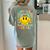 Happy To See Your Face Hippie Smile Back To School Teachers Women's Comfort Colors T-Shirt Back Print Bay