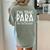 I'm That Paraprofessional They Told You About Para Teacher Women's Comfort Colors T-Shirt Back Print Bay