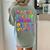 Monster ABC Cute Alphabet Halloween Teacher Costume Kids Women's Comfort Colors T-Shirt Back Print Bay