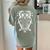 Music Note Owl Shirt Musicians Teacher Birthday Bird Women's Comfort Colors T-Shirt Back Print Bay