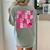 Pink Fourth Grade Era 4th Back To School Grade Teacher Women's Comfort Colors T-Shirt Back Print Bay