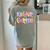 Preppy Kindergarten First Day Of School Teachers Girls Boys Women's Comfort Colors T-Shirt Back Print Bay