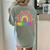 Preschool Rainbow Girls Boys Kids Teacher Back To School Women's Comfort Colors T-Shirt Back Print Bay