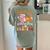 Retro Fall In Love With Learning Pumpkin Autumn Teacher Women's Comfort Colors T-Shirt Back Print Bay