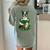 St Patrick's Day Leprechaun Boston Terrier Dog Shamrock For Men Women Kids Women's Comfort Colors T-Shirt Back Print Bay