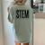 Stem Teacher Science Technology Engineering Math Teachers Women's Comfort Colors T-Shirt Back Print Bay
