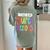 I Teach Future Superheroes Teacher Teaching Women's Comfort Colors T-Shirt Back Print Bay