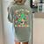 Teacher Christmas Shirts Pajama Matching Rockin' Around The Classroom -Adult Short Sleeve Small Modern Festive Christmas Teacher Xmas Vibes T-Shirt Women's Comfort Colors T-Shirt Back Print Bay