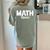 TeeArt Math Mathematics Queen Math Teacher Women's Comfort Colors T-Shirt Back Print Bay