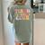 Tired Teachers Club Groovy Teachers Back To School Tee Women's Comfort Colors T-Shirt Back Print Bay