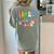 Tired Teachers Club Groovy Teachers Back To School Women's Comfort Colors T-Shirt Back Print Bay