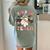 Trick Or Teach Groovy Teacher Halloween Retro Floral Ghost Women's Comfort Colors T-Shirt Back Print Bay