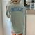 Varsity Grey Nantucket Women's Comfort Colors T-Shirt Back Print Bay