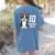 10 Years Old Birthday Boston Terrier Dog Lover 10th Party For Men Women Kids Women's Comfort Colors T-Shirt Back Print Blue Jean