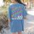 100th Day Of School Teacher Kids 100 Days Math Numbers Women's Comfort Colors T-Shirt Back Print Blue Jean