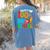 100th Day Of School Teachers Kids Happy 100 Days Women's Comfort Colors T-Shirt Back Print Blue Jean