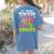 3rd Grade Teachers Love Brains Zombie Teacher Halloween Women's Comfort Colors T-Shirt Back Print Blue Jean