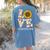 4th Grade Teacher Love Autumn Fall Sunflower Appreciation Women's Comfort Colors T-Shirt Back Print Blue Jean