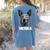 4th July Blue Heeler Dog Merica Patriotic USA Flag Cute Women's Comfort Colors T-Shirt Back Print Blue Jean