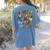 ABCs Learning Kindergarten Teacher Christmas Lights Alphabet For Men Women Kids Women's Comfort Colors T-Shirt Back Print Blue Jean