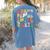 Alphabet Hi Back To School ABC Pre K Kindergarten Teacher Women's Comfort Colors T-Shirt Back Print Blue Jean