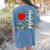American Flag Camouflage Teacher Patriotic 4th Of July Women's Comfort Colors T-Shirt Back Print Blue Jean