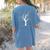 AP Calculus Algebra Tree Math Teacher Nerd Geek Women's Comfort Colors T-Shirt Back Print Blue Jean