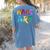 Make Art Painter Artist Teacher Artsy Men Women Kids Women's Comfort Colors T-Shirt Back Print Blue Jean