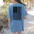 ASL Flag Sign Language Deaf ASL Teacher For Men Women Women's Comfort Colors T-Shirt Back Print Blue Jean