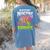 Assistant Principals Love Brains Zombie Teacher Halloween Women's Comfort Colors T-Shirt Back Print Blue Jean