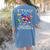 Autism Awareness Teacher I Teach Awesome Superheroes Women's Comfort Colors T-Shirt Back Print Blue Jean